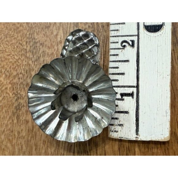 Vintage Silver Tone Christmas Tree Candle Clips Holders Pinecone Clips Set 15 pc - Picture 13 of 14